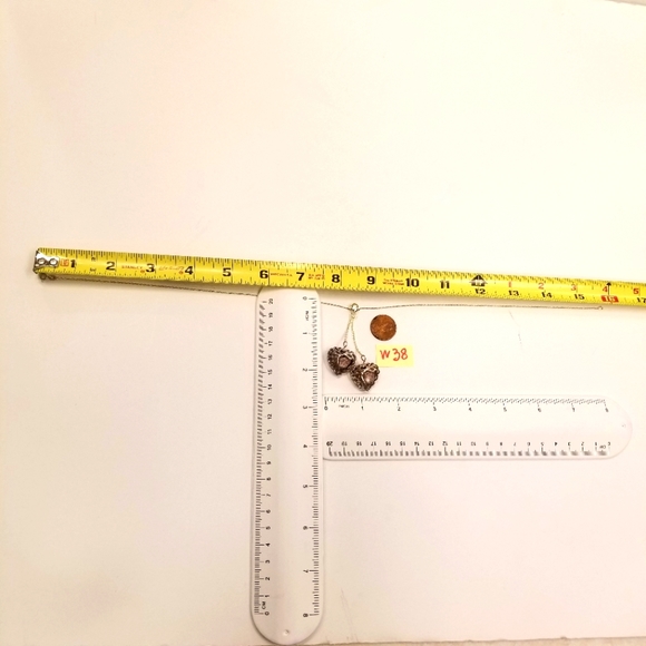 Vecchia Murano Italian Hand-blown heart-shaped purple lilac glass beads necklace - Picture 6 of 15